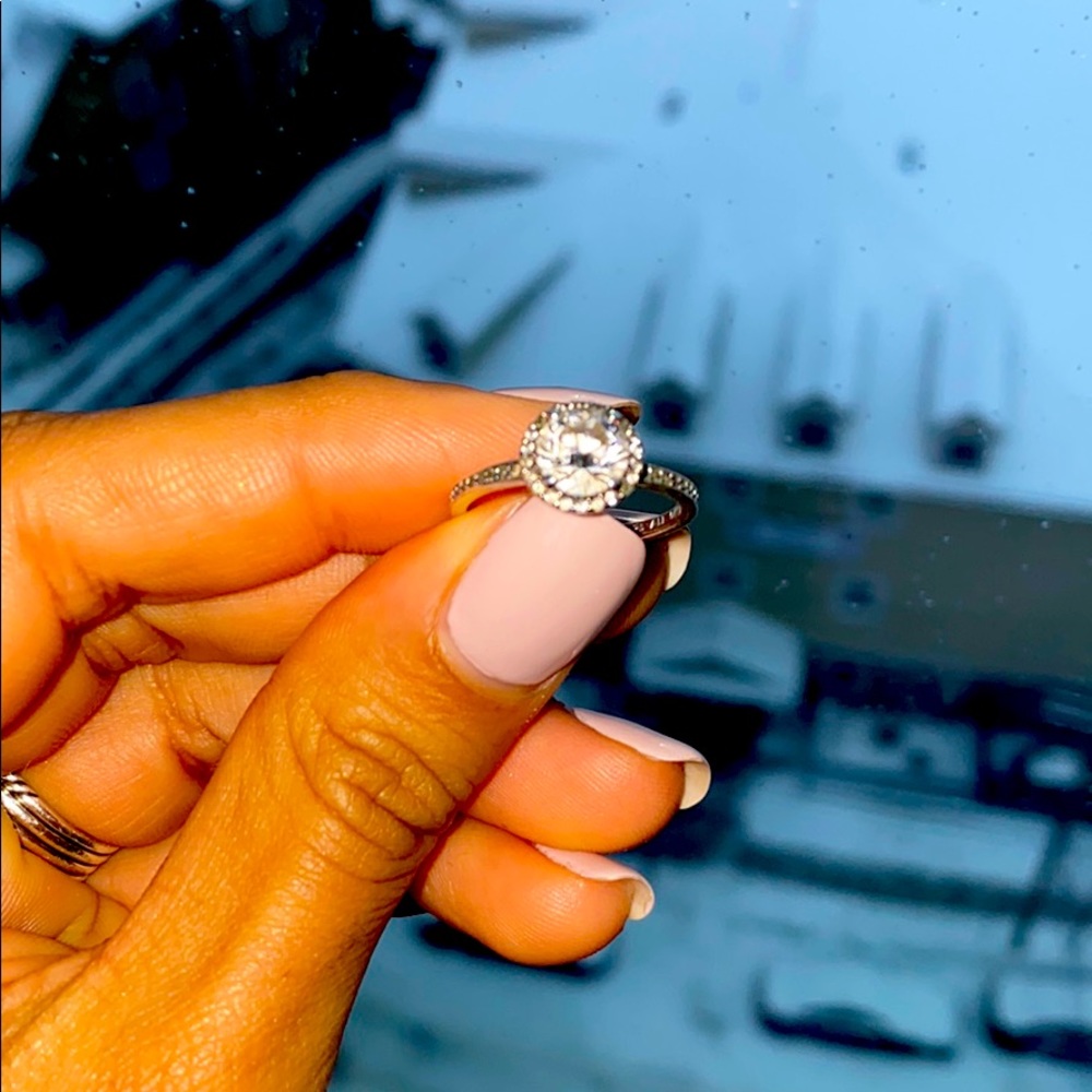 Pandora around Sparkle Halo Ring